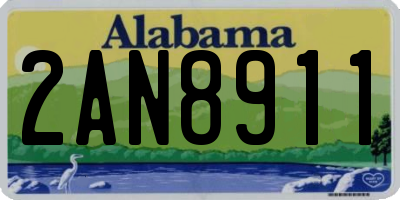 AL license plate 2AN8911