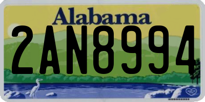 AL license plate 2AN8994