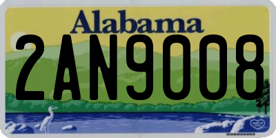 AL license plate 2AN9008