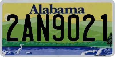 AL license plate 2AN9021