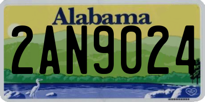 AL license plate 2AN9024