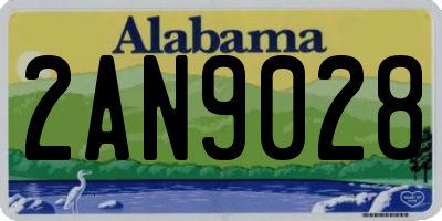AL license plate 2AN9028