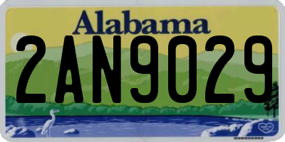 AL license plate 2AN9029