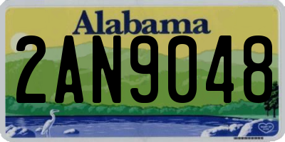 AL license plate 2AN9048