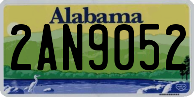 AL license plate 2AN9052