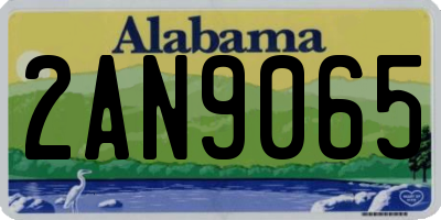 AL license plate 2AN9065
