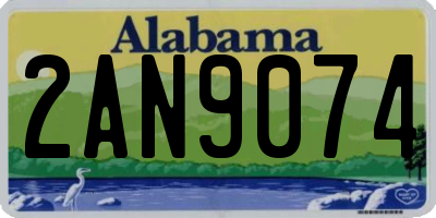 AL license plate 2AN9074