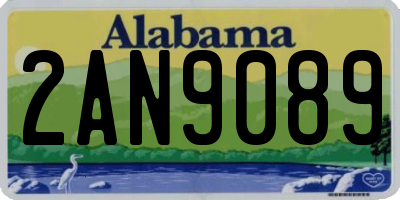 AL license plate 2AN9089