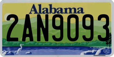 AL license plate 2AN9093