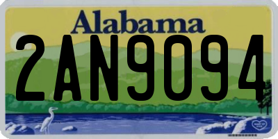 AL license plate 2AN9094