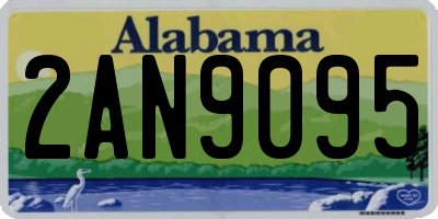 AL license plate 2AN9095
