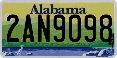 AL license plate 2AN9098