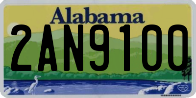 AL license plate 2AN9100