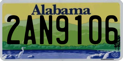 AL license plate 2AN9106
