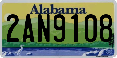 AL license plate 2AN9108