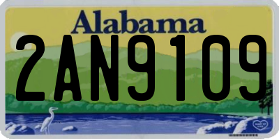 AL license plate 2AN9109