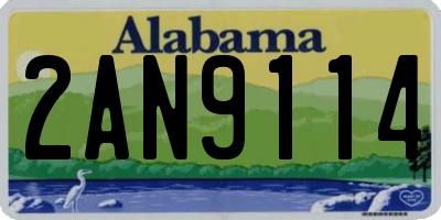 AL license plate 2AN9114