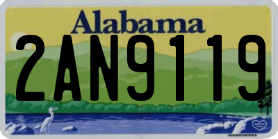 AL license plate 2AN9119