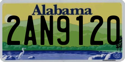 AL license plate 2AN9120