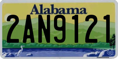 AL license plate 2AN9121