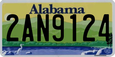 AL license plate 2AN9124