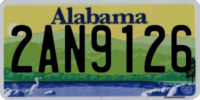 AL license plate 2AN9126