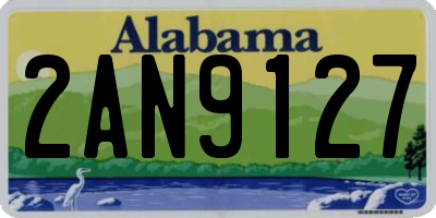 AL license plate 2AN9127
