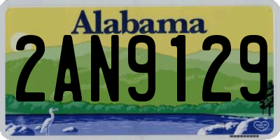AL license plate 2AN9129