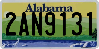 AL license plate 2AN9131