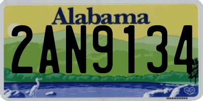 AL license plate 2AN9134