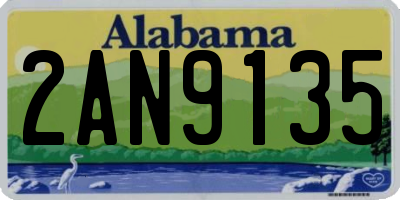 AL license plate 2AN9135