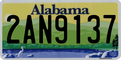 AL license plate 2AN9137