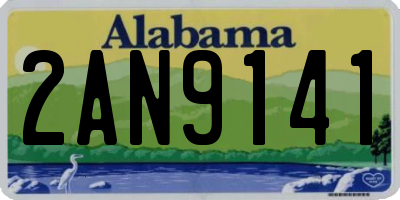 AL license plate 2AN9141