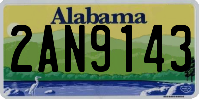 AL license plate 2AN9143
