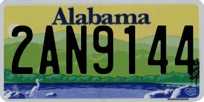 AL license plate 2AN9144