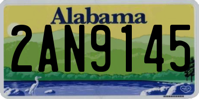 AL license plate 2AN9145