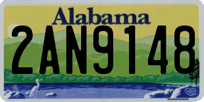 AL license plate 2AN9148