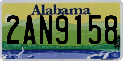 AL license plate 2AN9158