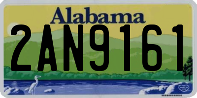 AL license plate 2AN9161