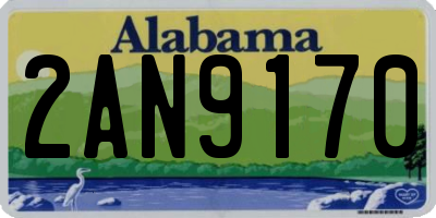 AL license plate 2AN9170