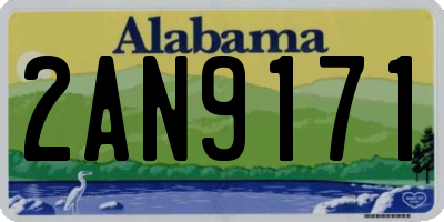 AL license plate 2AN9171