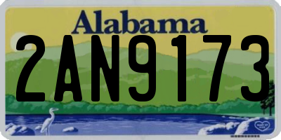 AL license plate 2AN9173