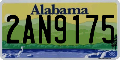 AL license plate 2AN9175