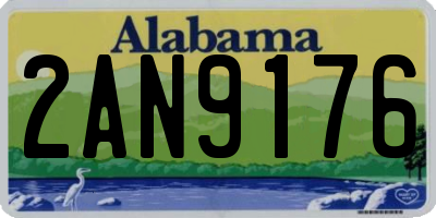 AL license plate 2AN9176