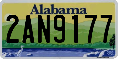 AL license plate 2AN9177