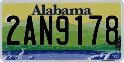 AL license plate 2AN9178