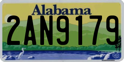 AL license plate 2AN9179