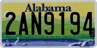 AL license plate 2AN9194