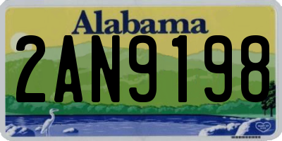 AL license plate 2AN9198