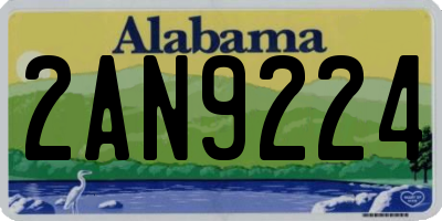 AL license plate 2AN9224